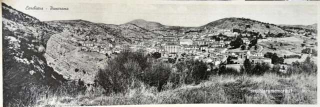 Cerchiara di Calabria, Cartolina 1956