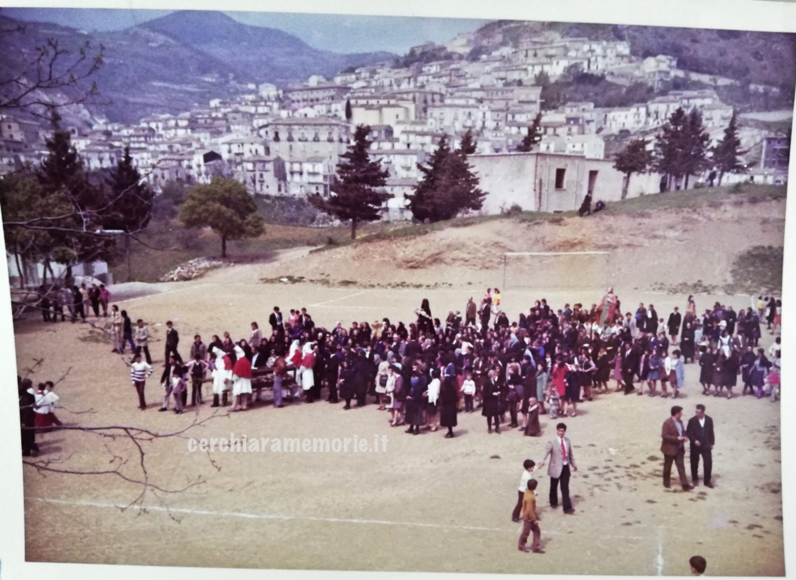 Cerchiara di Calabria, Arrivo al campo vecchio
