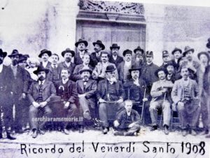 Cerchiara di Calabria, ricordo 1908, foto di gruppo