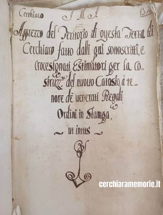 Cerchiara nel Settecento: il catasto onciario