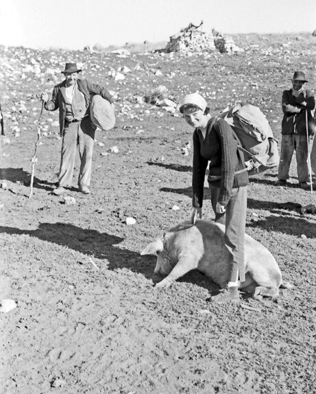 Pastori e speleologi, Pollino, 1961, foto di Franco Actis, Archivio GSP