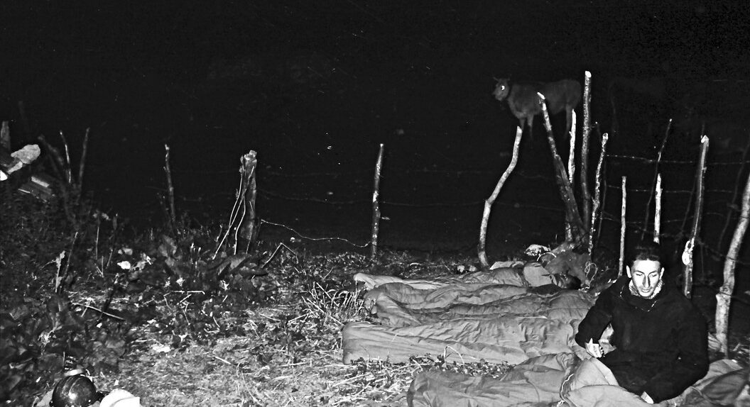 Il campo di notte, Pollino, 1961, foto di Franco Actis, Archivio GSP