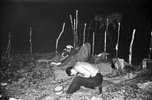 Il campo di notte (2), Pollino, 1961, foto di Franco Actis, Archivio GSP
